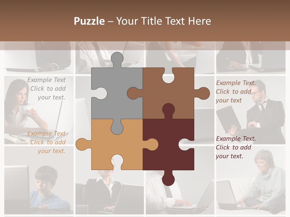 Laptop Computer Notebook PowerPoint Template