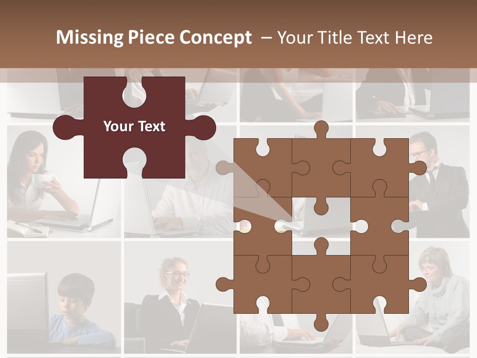 Laptop Computer Notebook PowerPoint Template