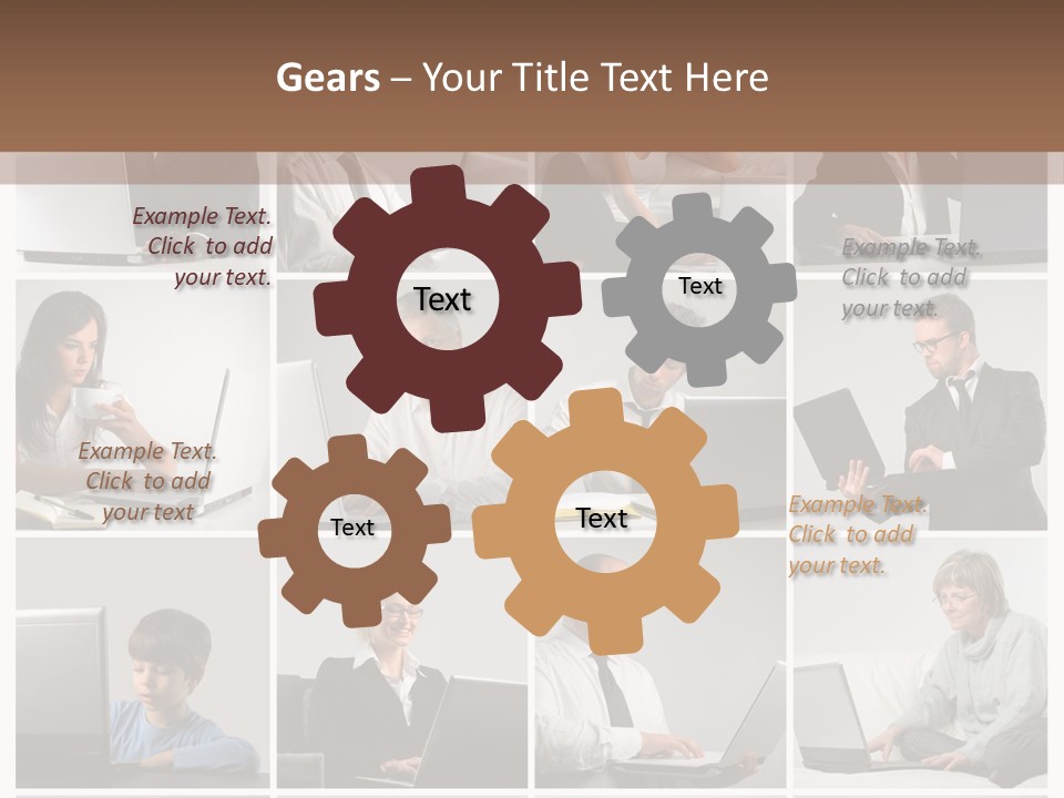 Laptop Computer Notebook PowerPoint Template