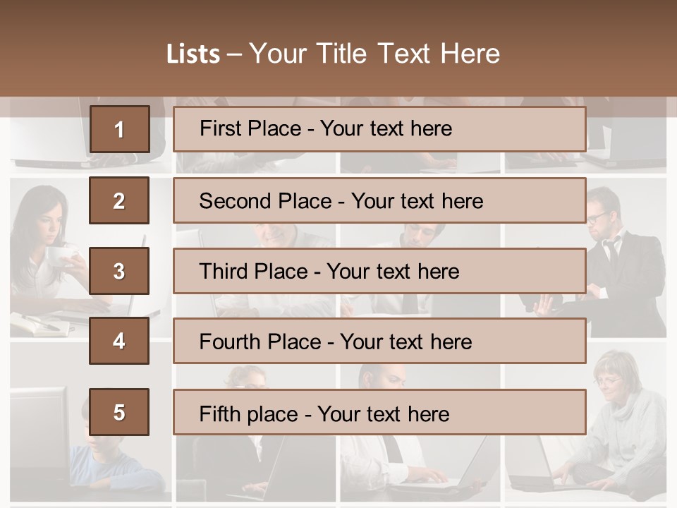 Laptop Computer Notebook PowerPoint Template