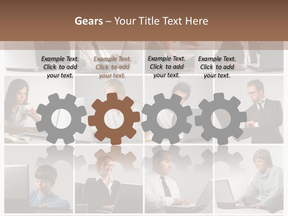 Laptop Computer Notebook PowerPoint Template
