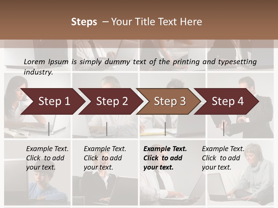 Laptop Computer Notebook PowerPoint Template