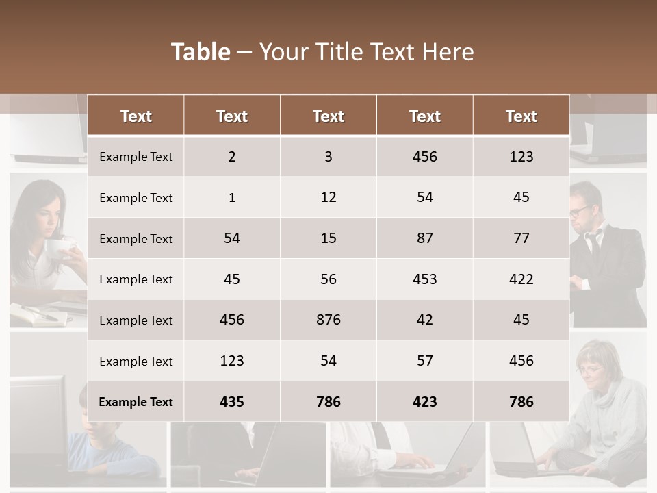 Laptop Computer Notebook PowerPoint Template
