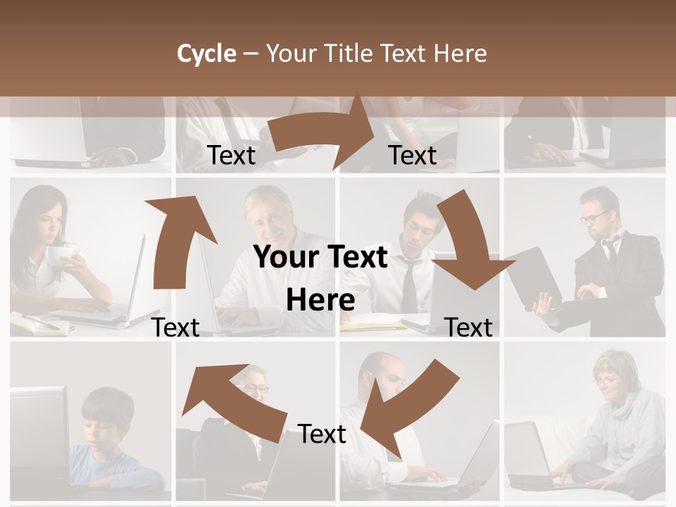 Laptop Computer Notebook PowerPoint Template