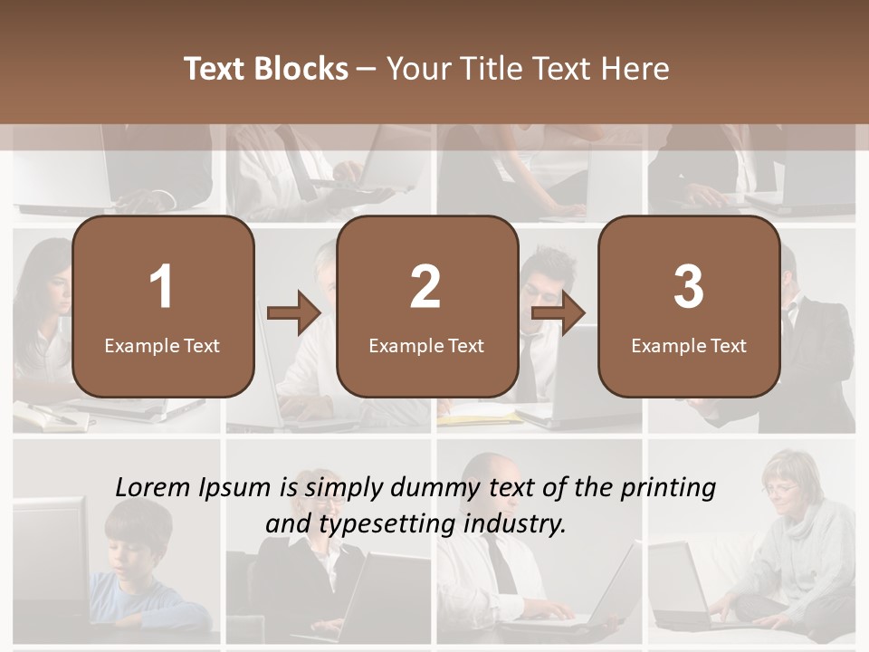 Laptop Computer Notebook PowerPoint Template