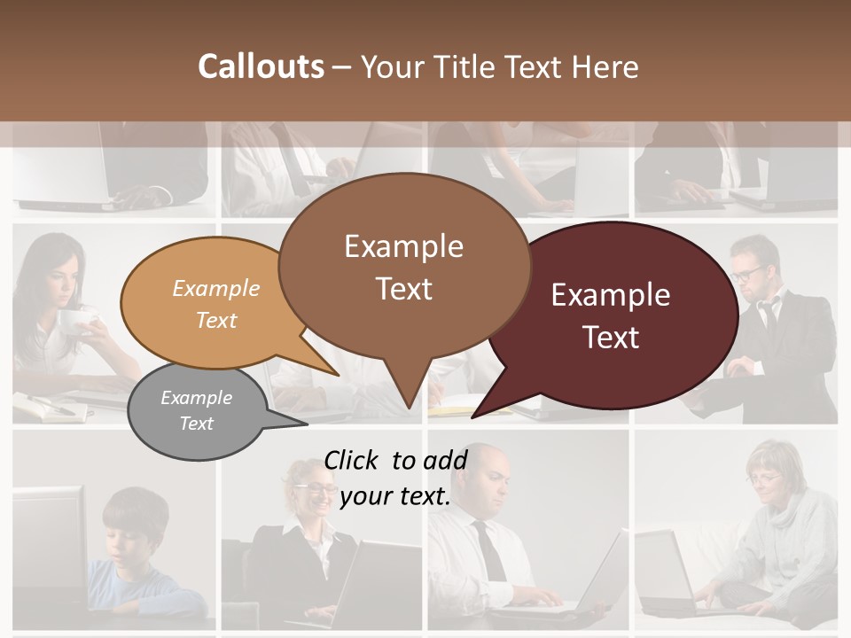 Laptop Computer Notebook PowerPoint Template