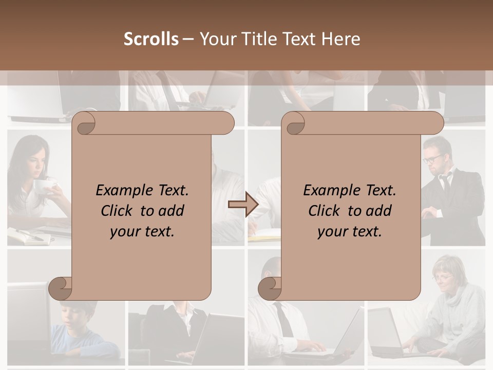 Laptop Computer Notebook PowerPoint Template
