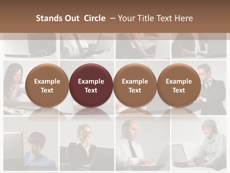 Laptop Computer Notebook PowerPoint Template