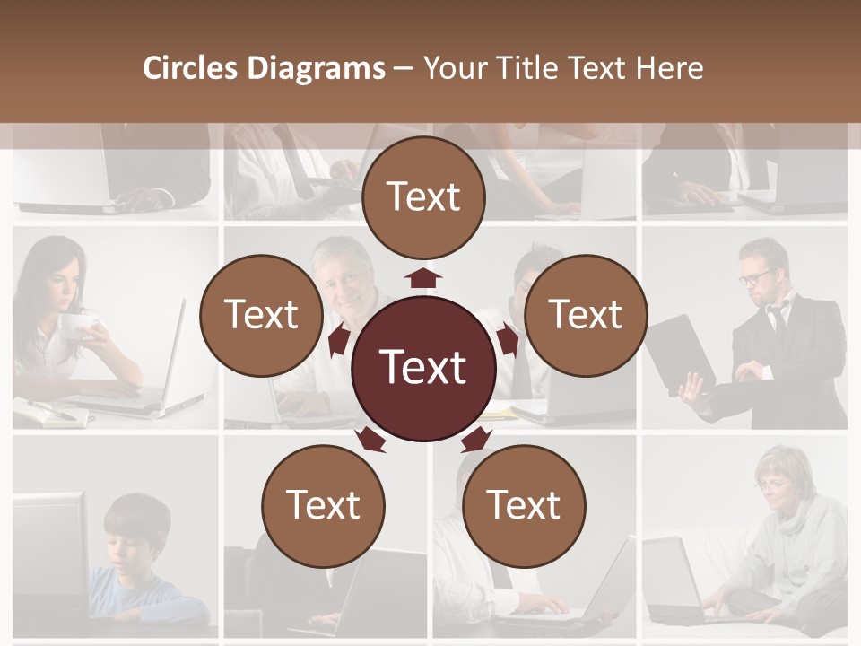 Laptop Computer Notebook PowerPoint Template