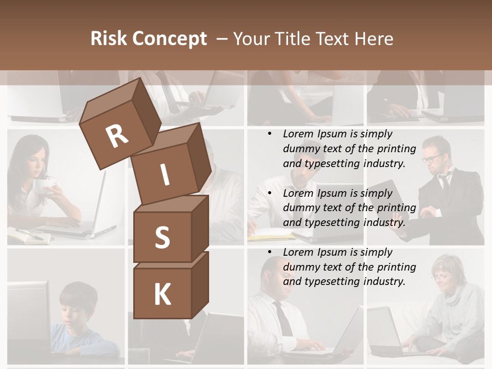 Laptop Computer Notebook PowerPoint Template