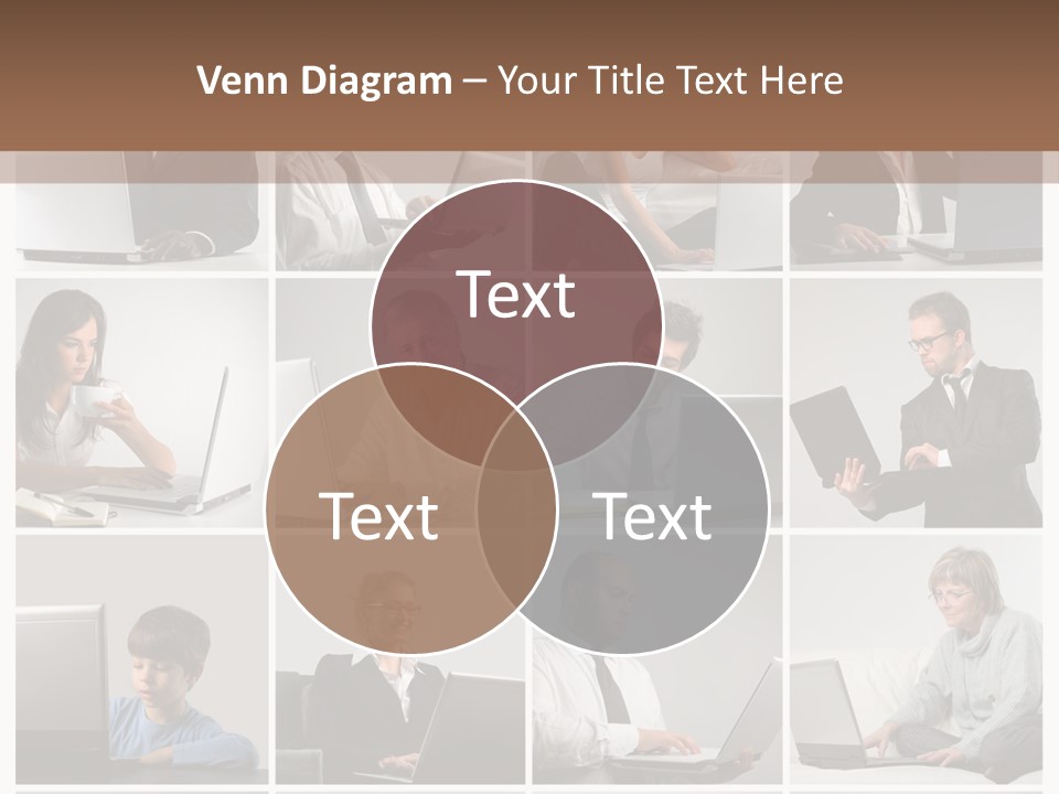 Laptop Computer Notebook PowerPoint Template