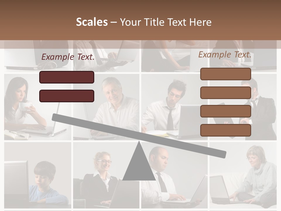Laptop Computer Notebook PowerPoint Template