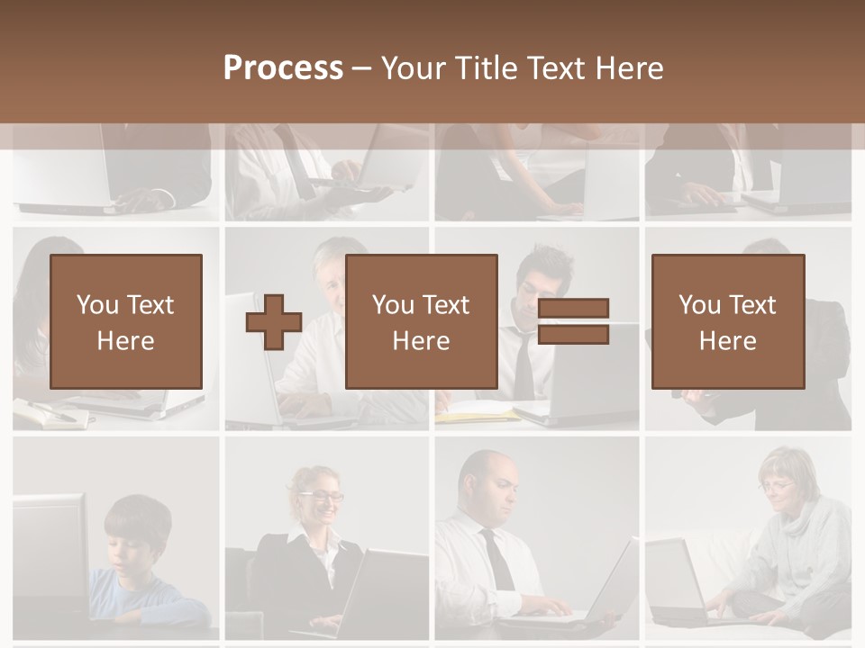 Laptop Computer Notebook PowerPoint Template