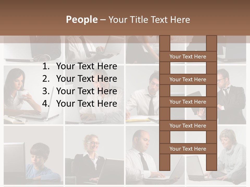 Laptop Computer Notebook PowerPoint Template