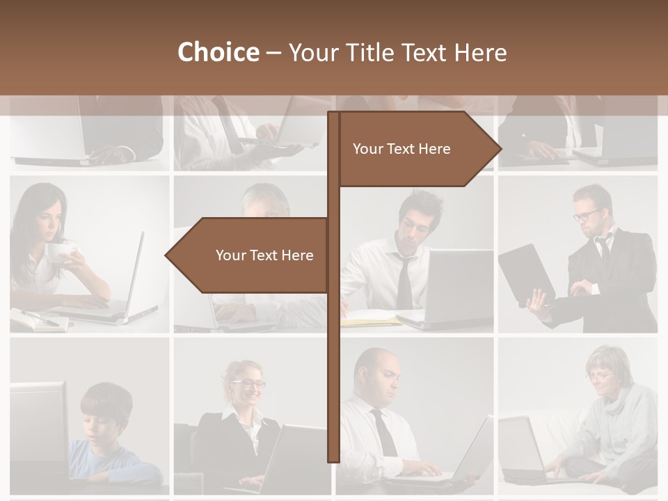 Laptop Computer Notebook PowerPoint Template