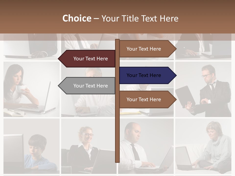 Laptop Computer Notebook PowerPoint Template