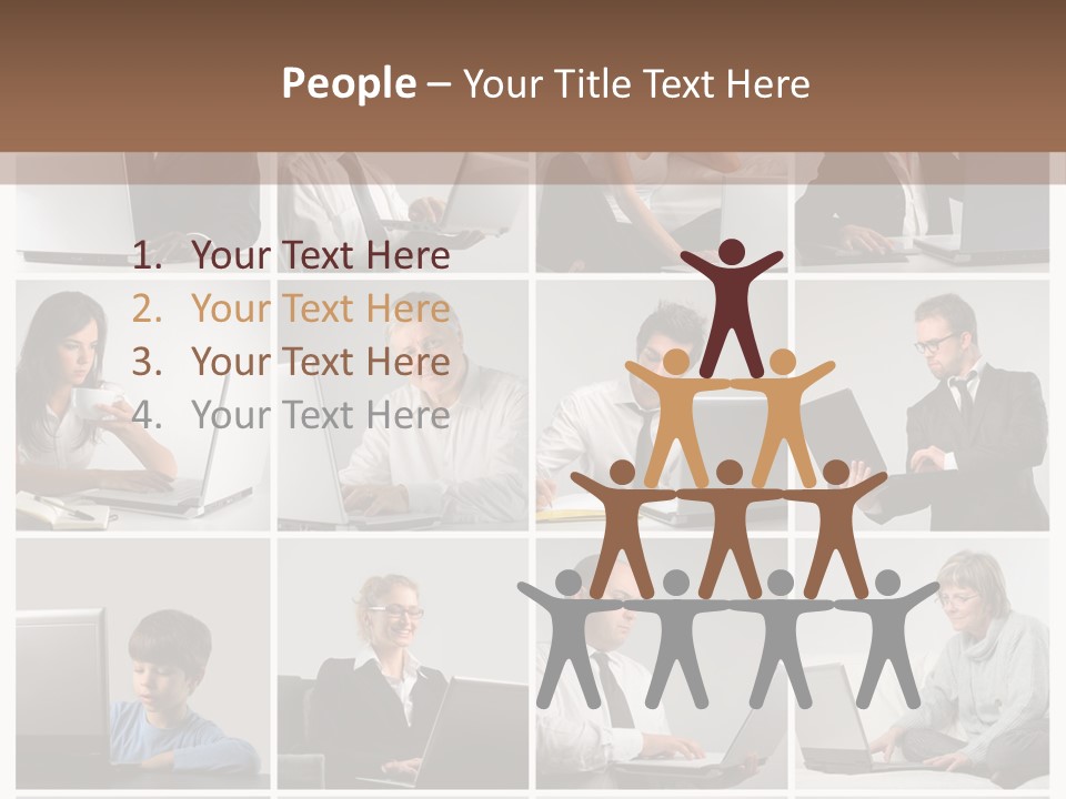 Laptop Computer Notebook PowerPoint Template