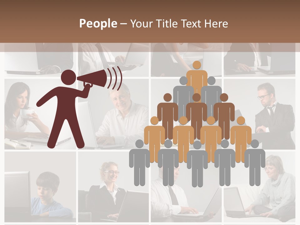 Laptop Computer Notebook PowerPoint Template