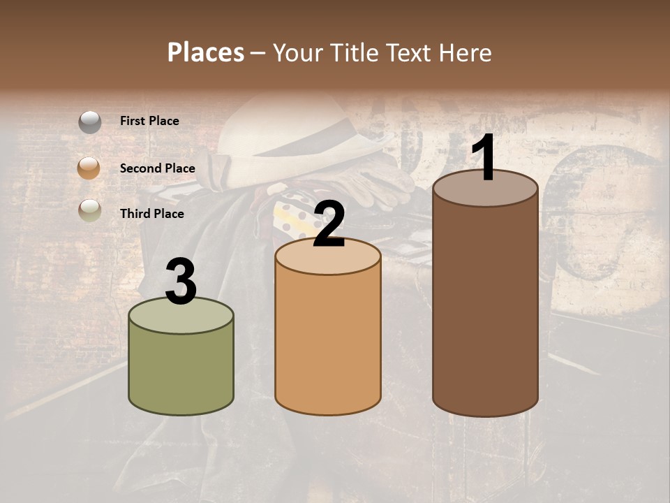 Brown Road Weathered PowerPoint Template