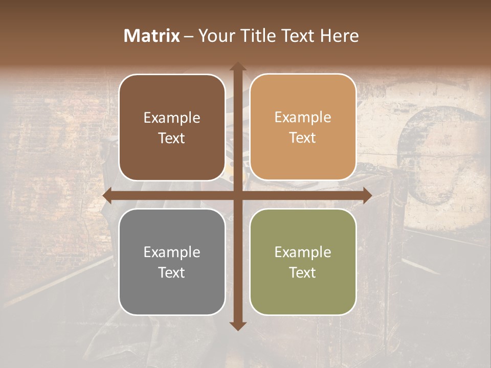 Brown Road Weathered PowerPoint Template