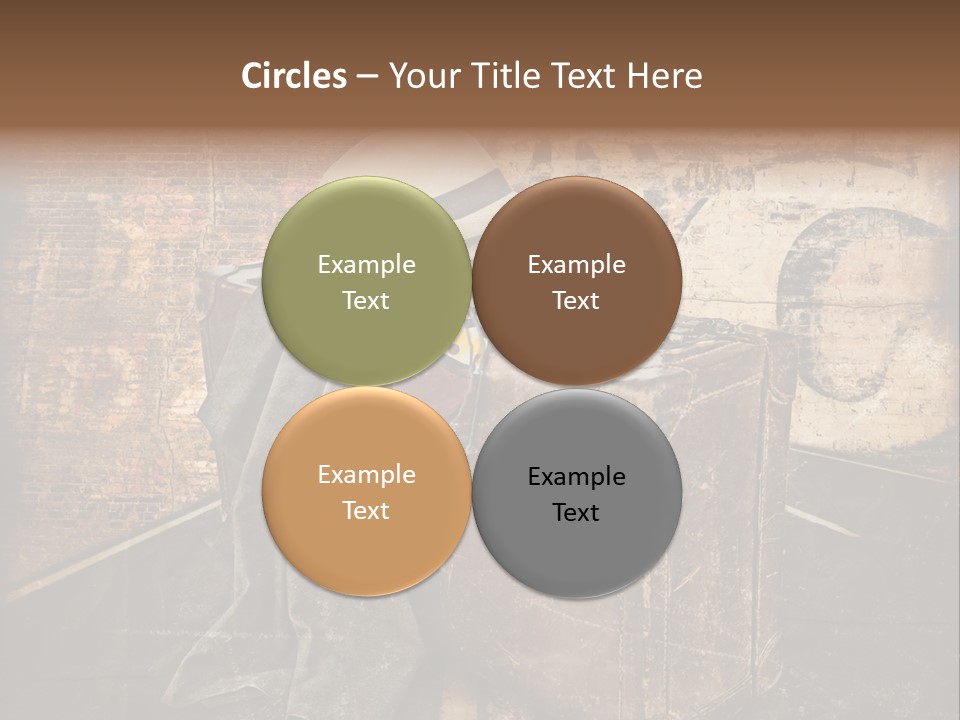 Brown Road Weathered PowerPoint Template