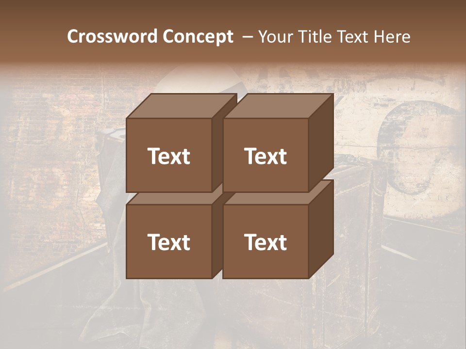 Brown Road Weathered PowerPoint Template