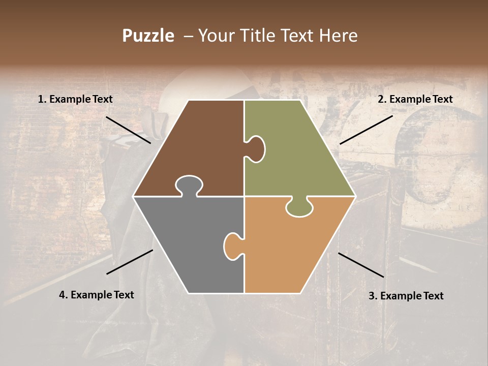 Brown Road Weathered PowerPoint Template