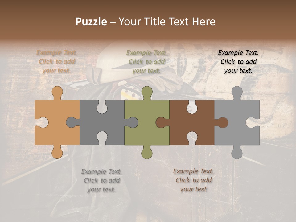 Brown Road Weathered PowerPoint Template