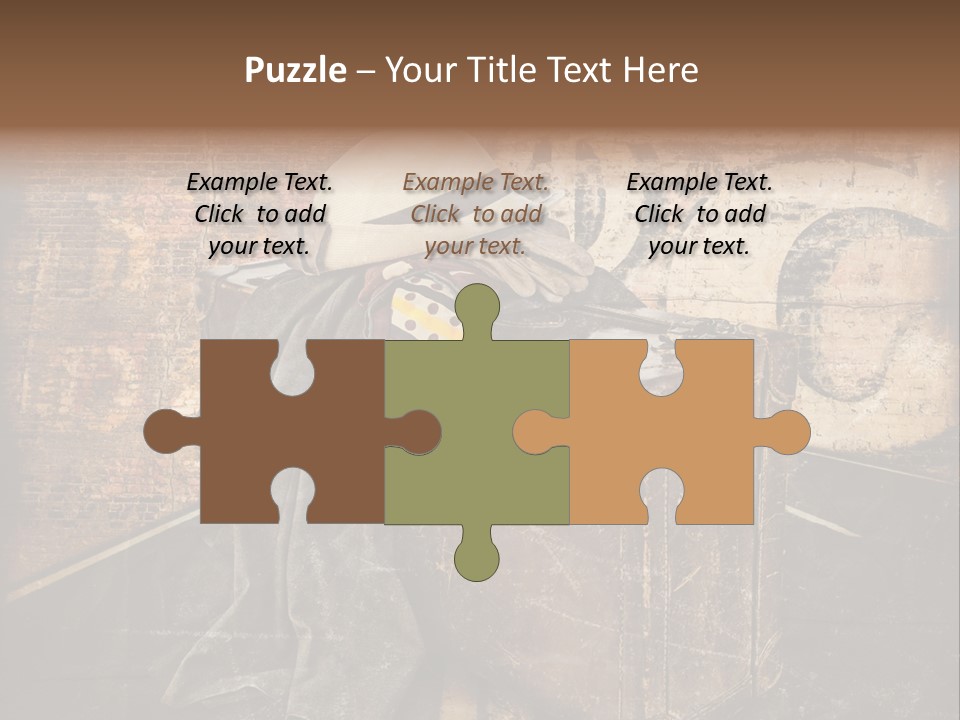 Brown Road Weathered PowerPoint Template