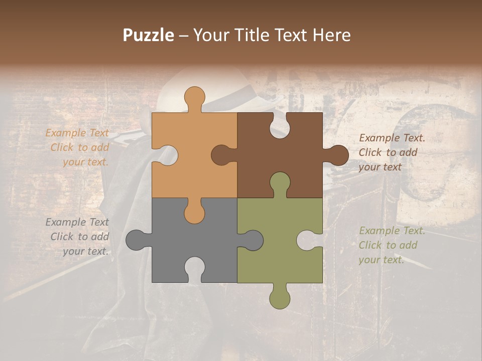Brown Road Weathered PowerPoint Template