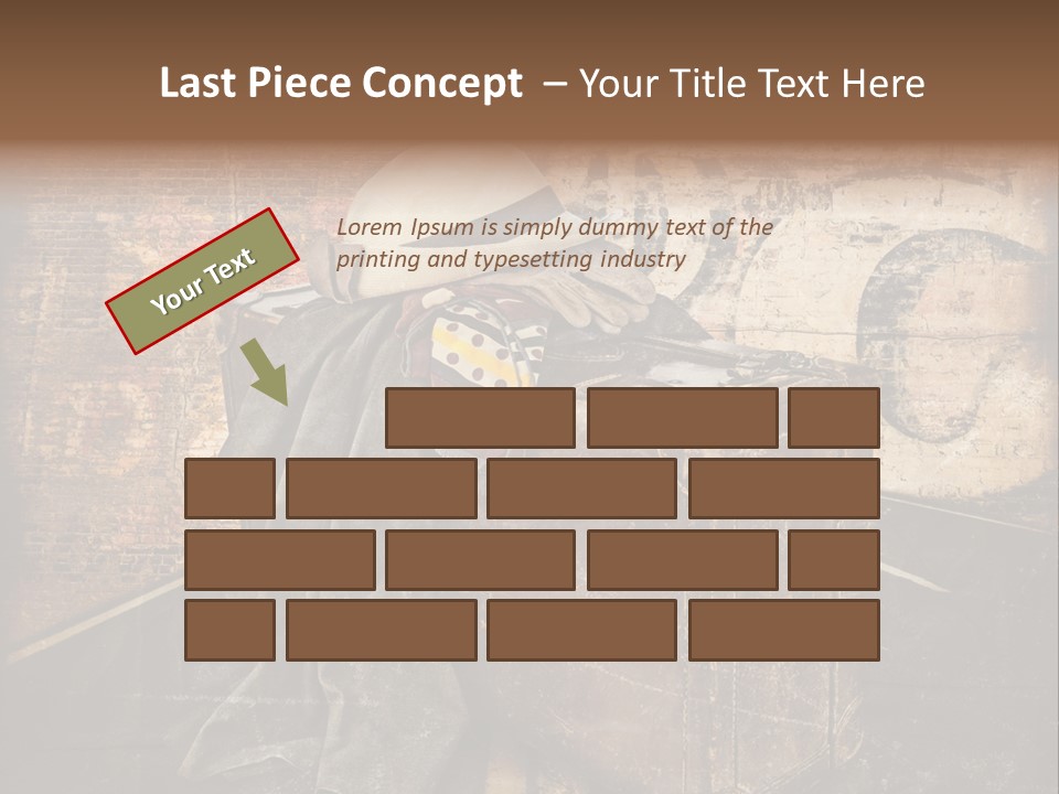 Brown Road Weathered PowerPoint Template