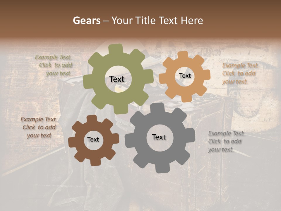 Brown Road Weathered PowerPoint Template