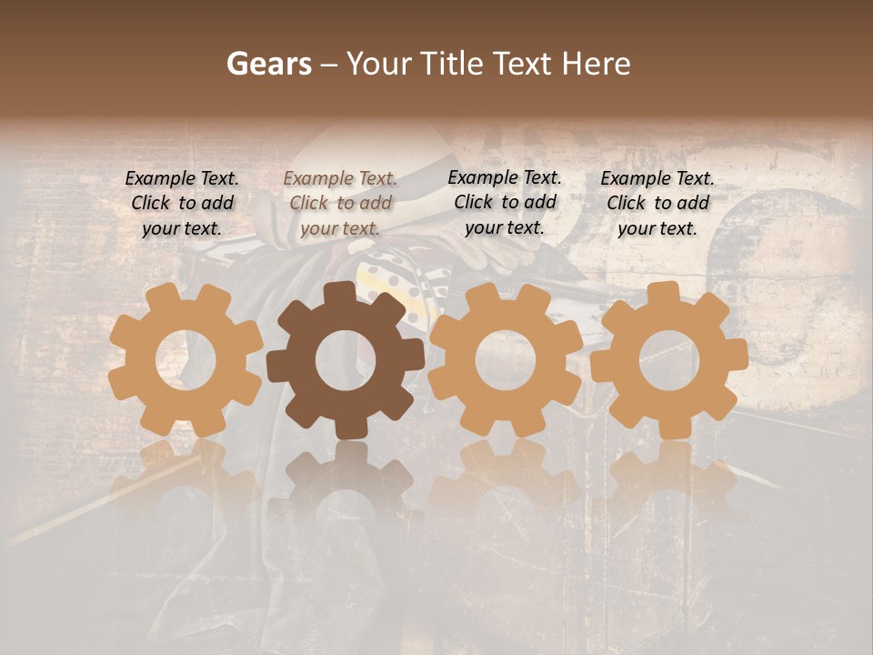 Brown Road Weathered PowerPoint Template