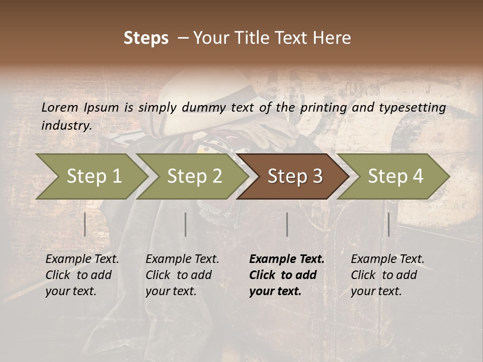 Brown Road Weathered PowerPoint Template