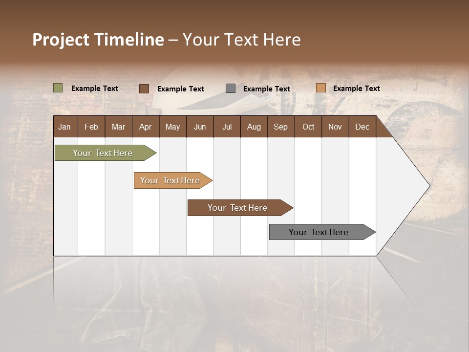 Brown Road Weathered PowerPoint Template