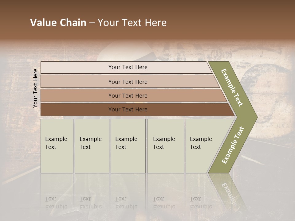 Brown Road Weathered PowerPoint Template