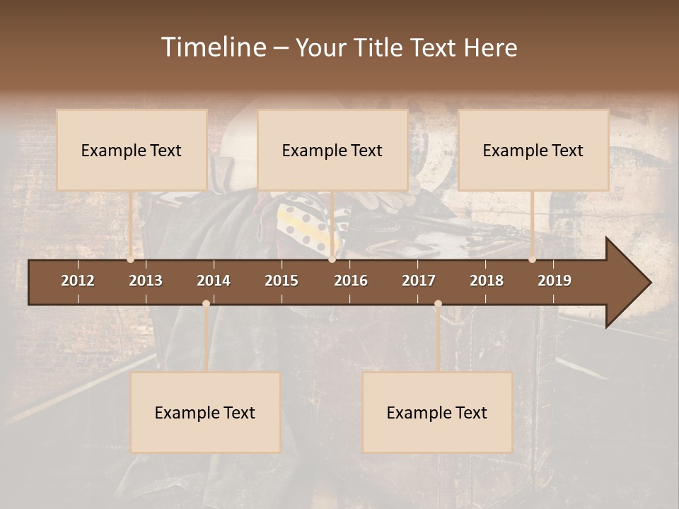 Brown Road Weathered PowerPoint Template