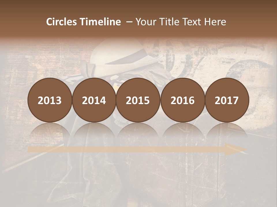 Brown Road Weathered PowerPoint Template