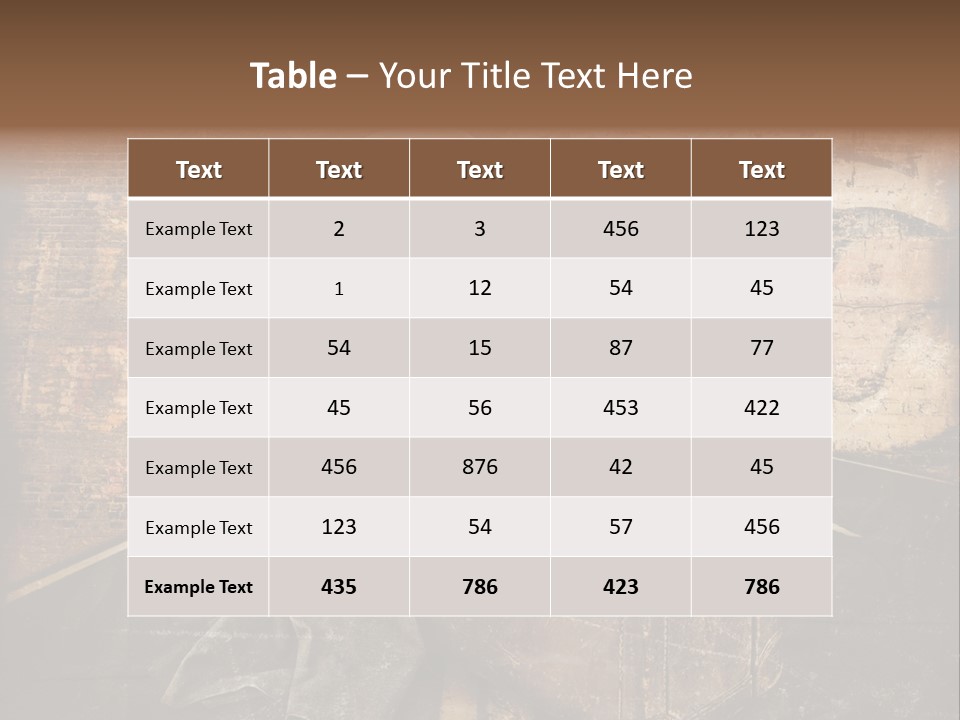 Brown Road Weathered PowerPoint Template