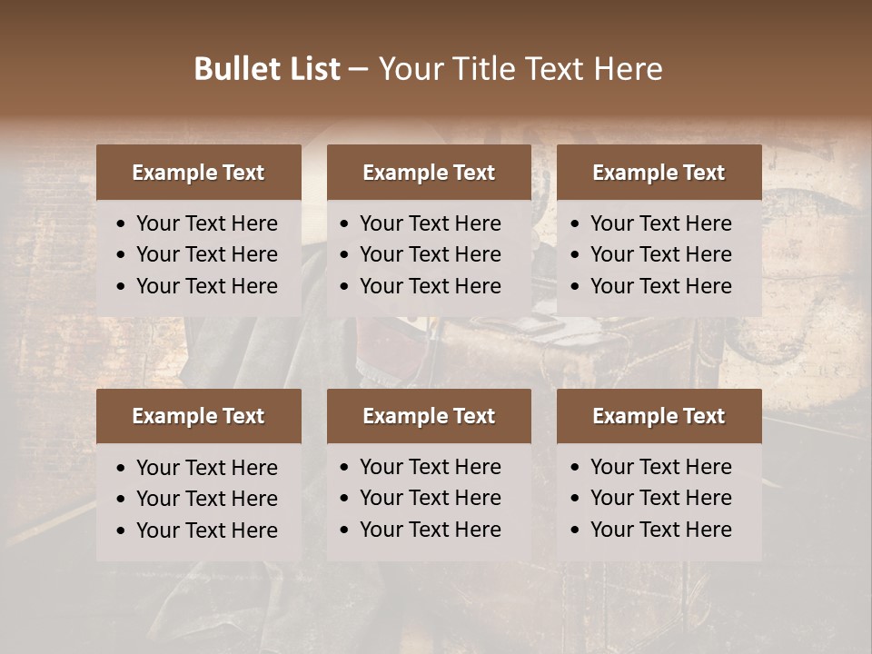 Brown Road Weathered PowerPoint Template