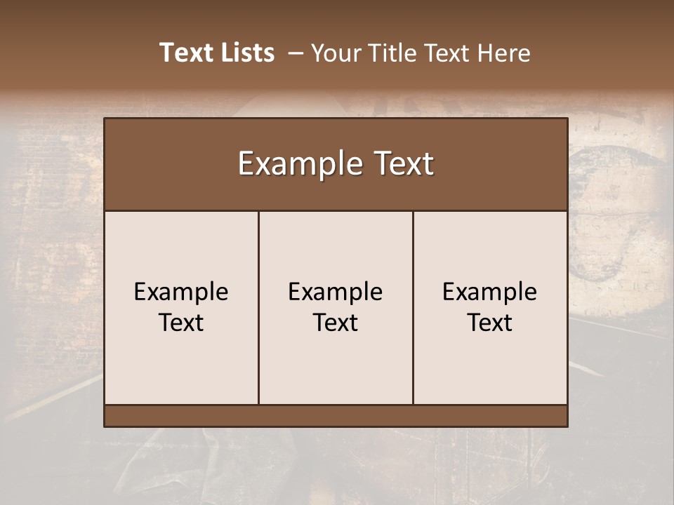 Brown Road Weathered PowerPoint Template