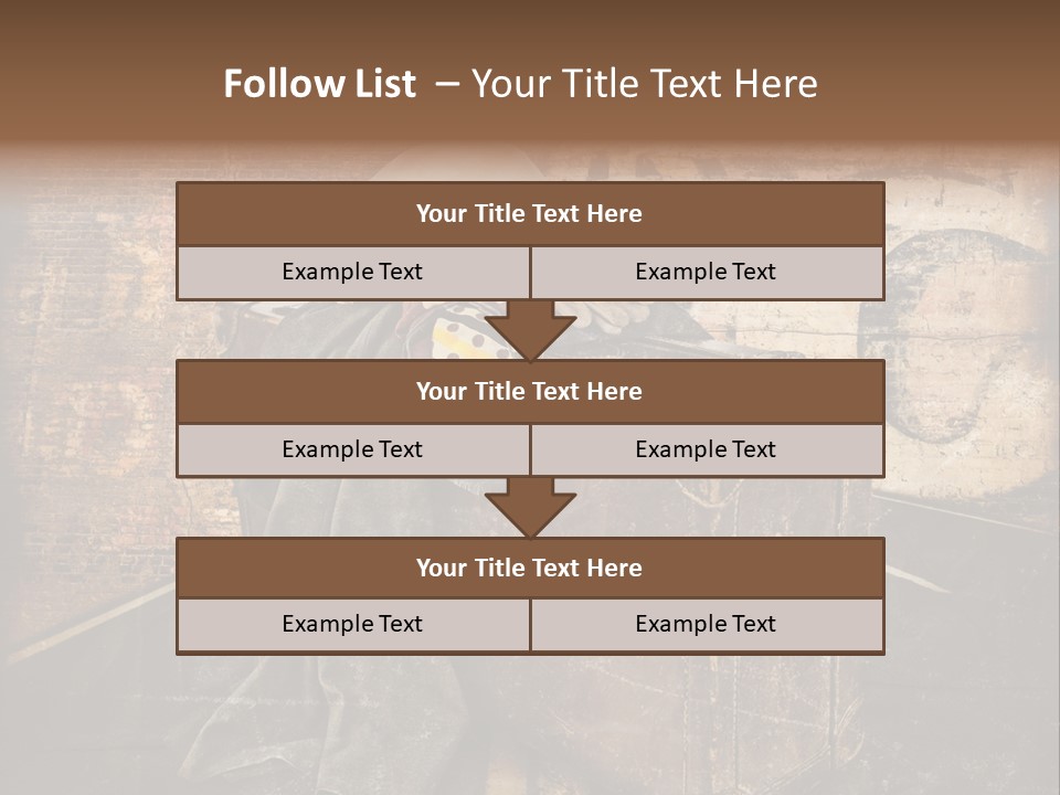 Brown Road Weathered PowerPoint Template