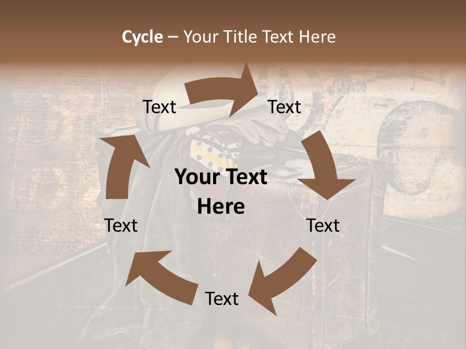 Brown Road Weathered PowerPoint Template