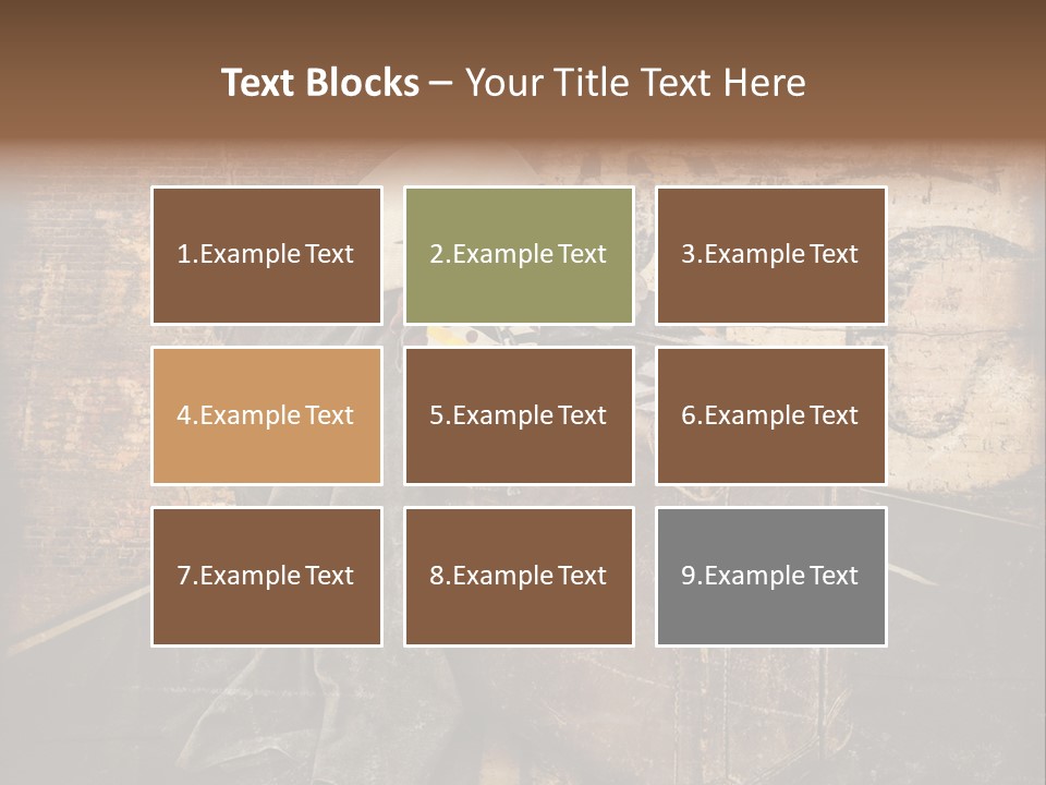 Brown Road Weathered PowerPoint Template