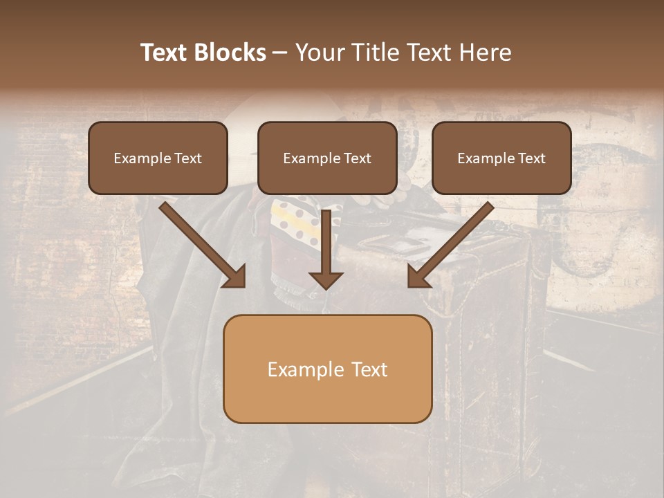 Brown Road Weathered PowerPoint Template