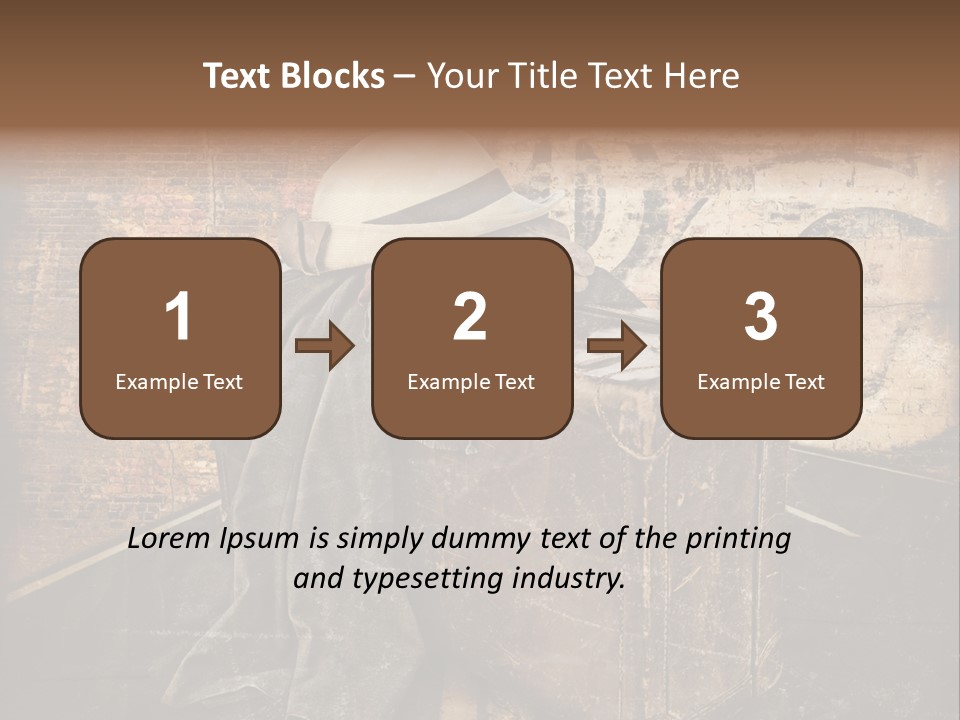 Brown Road Weathered PowerPoint Template