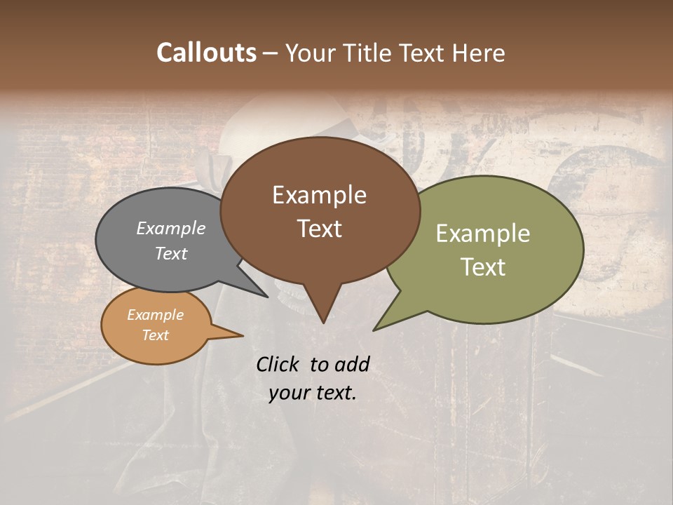 Brown Road Weathered PowerPoint Template