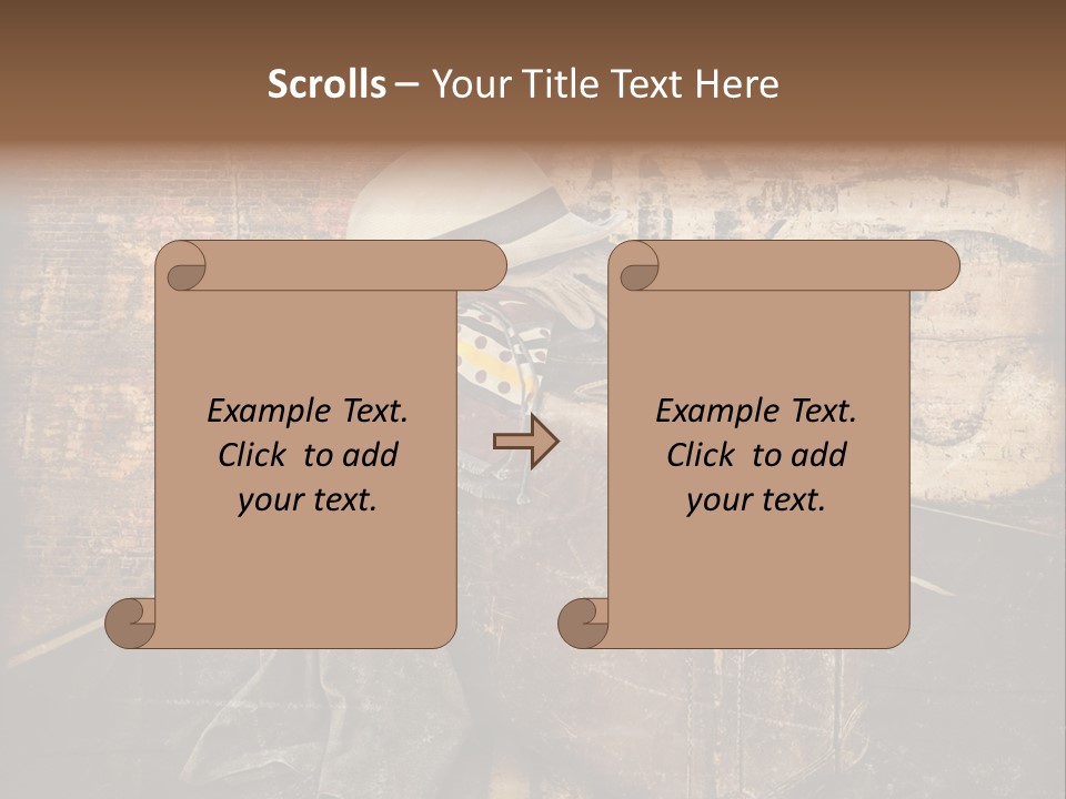 Brown Road Weathered PowerPoint Template