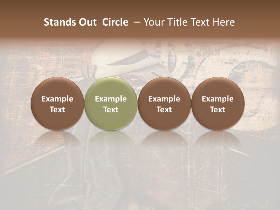 Brown Road Weathered PowerPoint Template