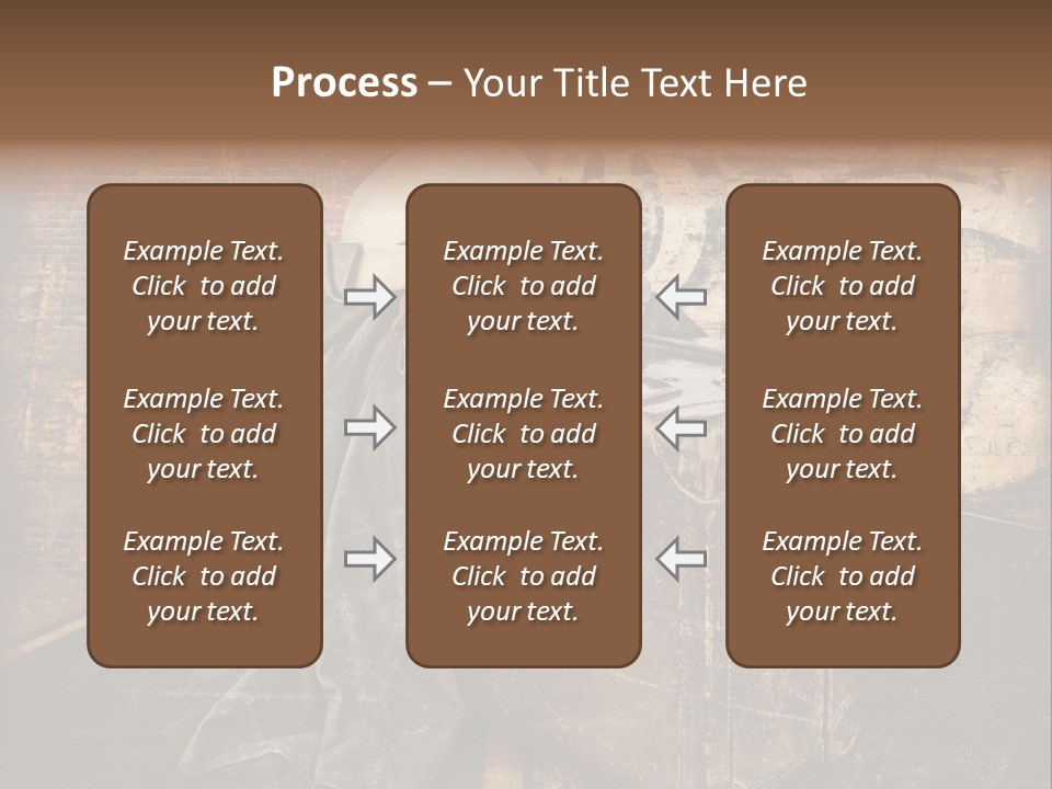 Brown Road Weathered PowerPoint Template